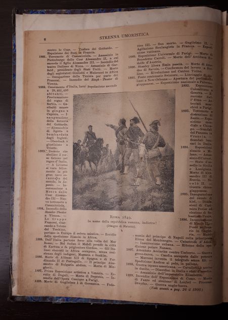 STRENNA UMORISTICA PER L'ANNO 1901 e NUOVA STRENNA ITALIANA PER L'ANNO 1884. - Foto 4