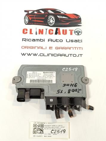 CENTRALINA START E STOP PEUGEOT 2008 1° Serie 9802096780 9H06 diesel 1560 (13)
