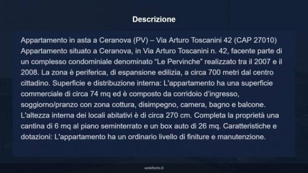 Immobile in asta di 75 m², box auto in vendita a Ceranova - Foto 13