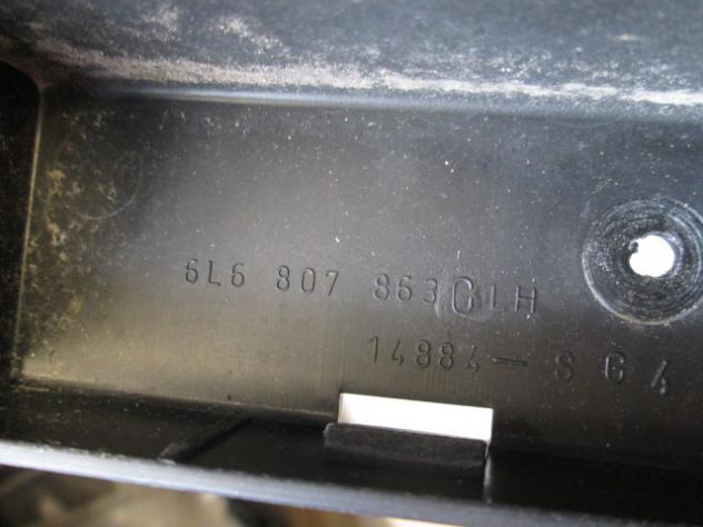 6L6807863 STAFFA SUPPORTO PARAURTI LATO SINISTRO SEAT IBIZA 1.4 B 63KW 5M 5P (2007) RICAMBIO USATO LH - Foto 2