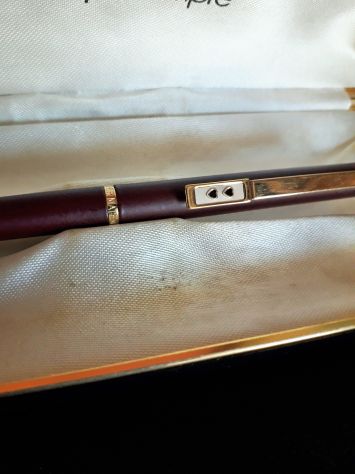 Paper Mate penna sfera laccata-Bordeaux Made in USA 1980s Buone condizioni gene - Foto 2