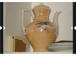 brocca antica carl thielsch ceramica senape altwasser slesia anni 900 ottima