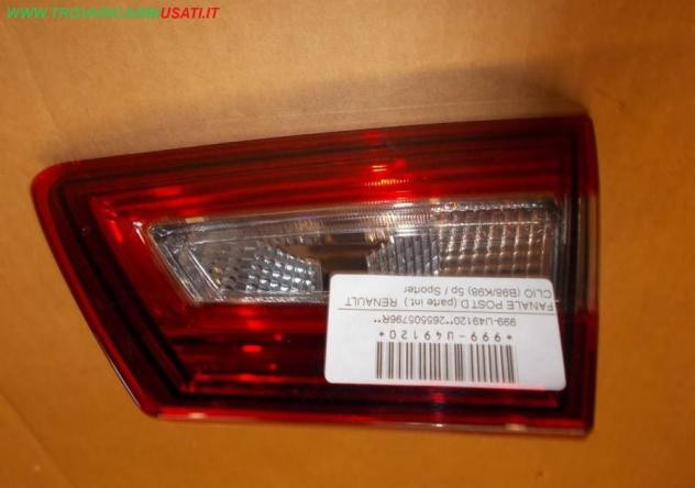 FANALE POST.D.(parte int.) RENAULT CLIO (B98/K98) 5p / Sporter  Parti elettriche  Fanaleria  Fanali  Fanale int. post. d RENAULT - CLIO IV 3/5P E SPOR