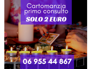 Primo consulto a solo € 2 con carta di credito e postepay…Esperte cartomanti h24