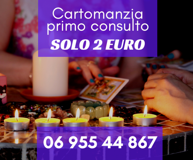 Primo consulto a solo € 2 con carta di credito e postepay…Esperte cartomanti h24