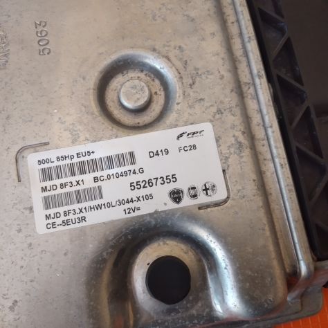 Centralina Motore FPT Fiat 500L 1.3 MJET MJD8F3.X1 55267355 HW10L - Foto 2