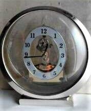 Orologio da tavolo VIRTIME con meccanismo visibile - buone condizioni anni 80