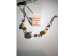 Bracciale ak547, Acciaio, Perle in Ceramica di Caltagirone