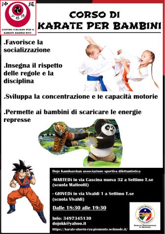 KARATE TRADIZIONALE PER BAMBINI A SETTIMO TORINESE