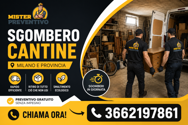 Sgombero Cantina Centro Storico