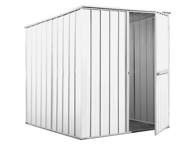 Box prefabbricato, casetta da giardino in lamiera zincata. Capanno ricovero attrezzi o deposito/garage auto in Acciaio 1.75 x 1.85 m x h1.92 m - 70 KG - Foto 3