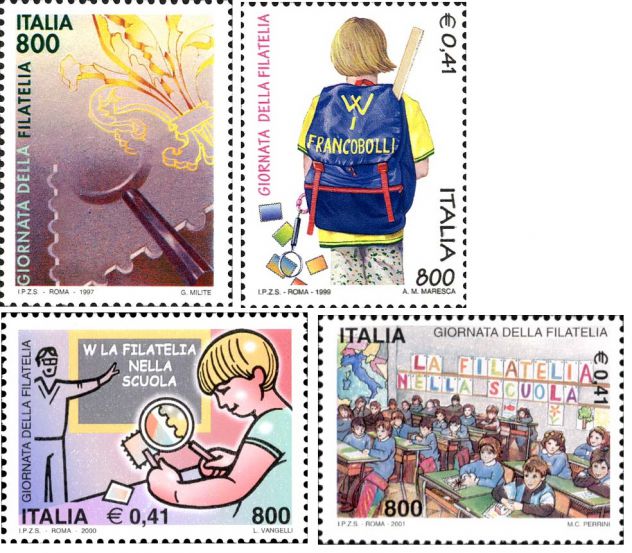 ITALIA francobolli serie: GIORNATA FILATELIA - Foto 4