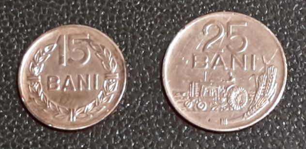 Romania 15 e 25 BANI, 1966, LOTTO N. 2 MONETE. - Foto 2