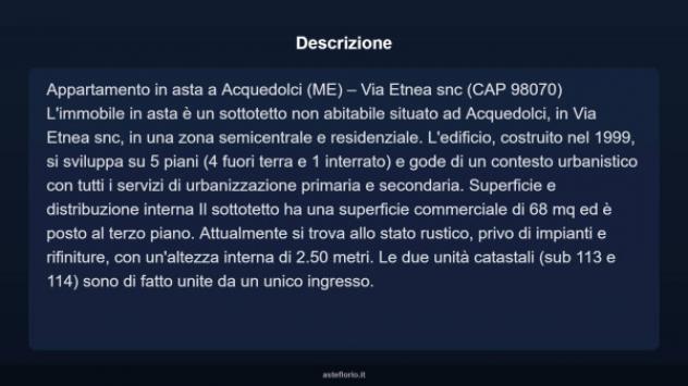 Immobile in asta di 68 m² in vendita a Acquedolci - Foto 4