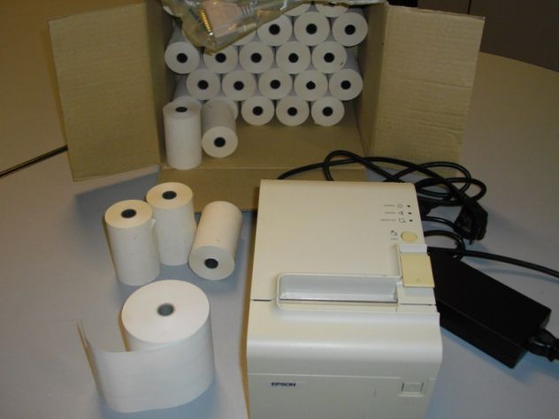 STAMPANTE TERMICA EPSON CON TAGLIERINA ADATTA PER RICEVUTE SCONTRINI - Foto 4