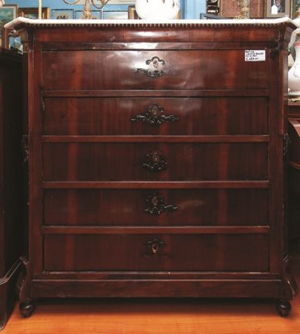 Comò Antico con Piano in Marmo – 24462