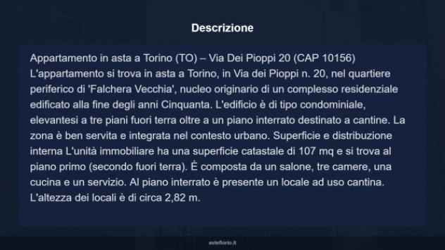 Immobile in asta di 107 m² con più di 5 locali in vendita a Torino - Foto 15