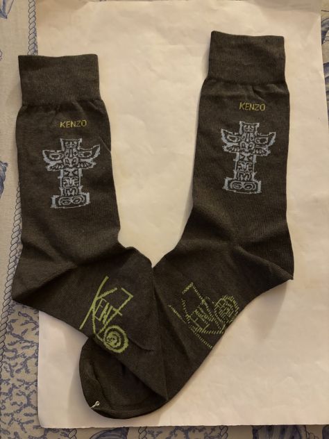 1 PAIO DI CALZE NUOVE DA UOMO FIRMATE ORIGINALI KENZO,MADE IN ITALY,NUMERO 42-44 - Foto 10