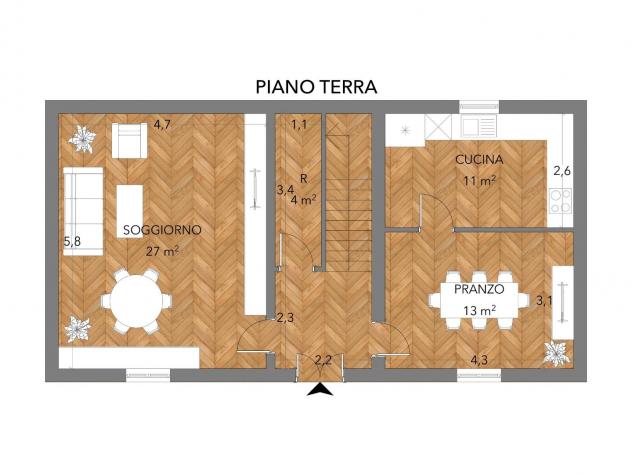 Appartamento in vendita a Marciana - Cascina 130 mq Rif: 1391961 - Foto 3