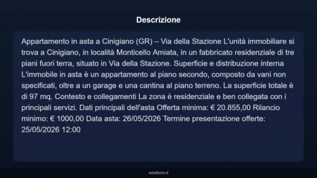 Immobile in asta di 97 m² in vendita a Cinigiano - Foto 6