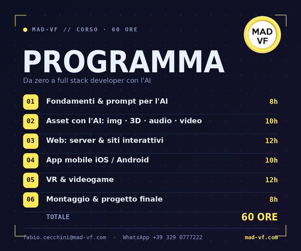 Diventa Programmatore con AI e crea Video Game e VR - Foto 4
