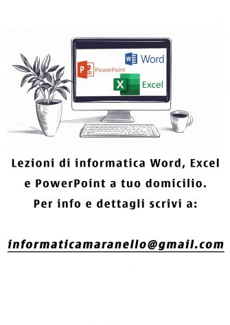 Lezioni di informatica, Word, Excel e PowerPoint