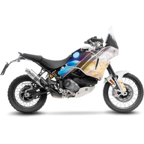Scarico per Ducati Desert X Arrow Dakar Replica Indy race Mivv Dakar titanio - Foto 3
