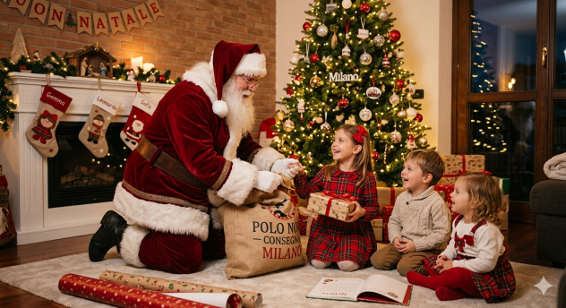 BABBO NATALE A DOMICILIO: La Magia della Vigilia a MILANO e PROVINCIA
