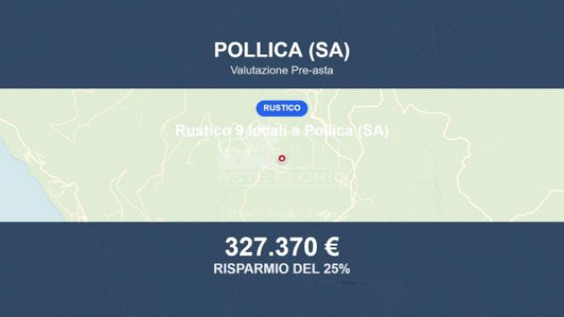 Immobile in asta di 221 m² con più di 5 locali e box auto in vendita a Pollica