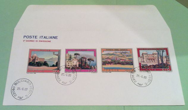POSTE ITALIANE      PRIMO GIORNO EMISSIONE    P A E S I      D'ITALIA