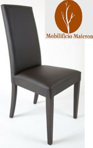 Sedie Milano Moderne Legno Ristorante Bar Hotel Imbottite Ecopelle Nuove - Foto 2