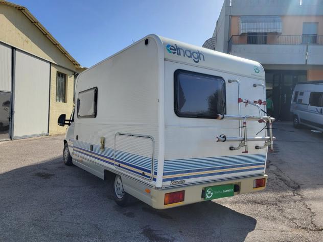 CAMPER ELNAGH DUCATO SEMINTEGRALE LETTO FRANCESE TENDALINO PORTABICI GENERALI USATO - Foto 4