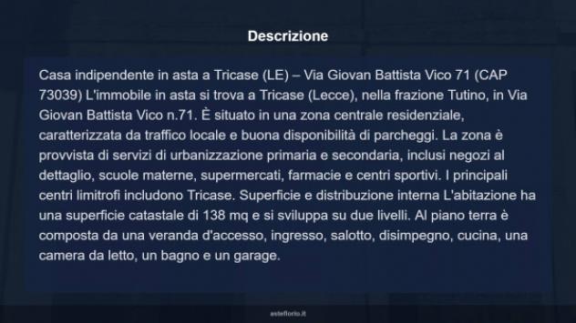 Immobile in asta di 138 m² con più di 5 locali e box auto in vendita a Tricase - Foto 18