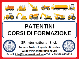 Patentino muletto gru ple escavatore trattore