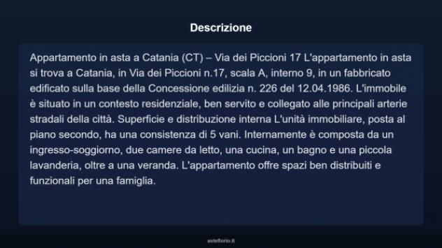 Immobile in asta di 100 m², box auto in vendita a Catania - Foto 3