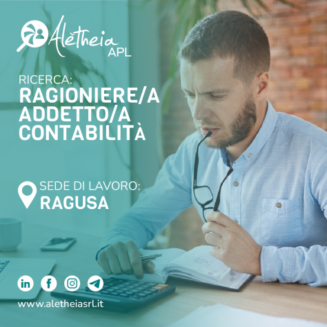 Ragioniere/a addetto/a alla contabilità
