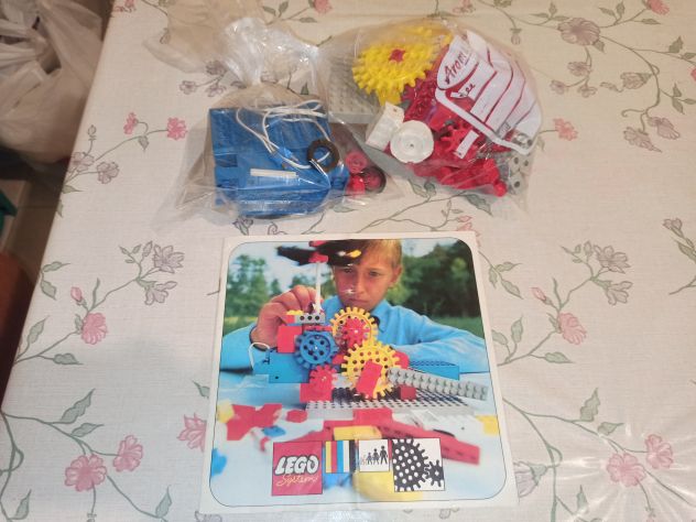 Set Lego vintage ingranaggi motorizzati + luci