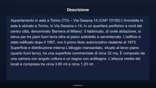Immobile in asta di 32 m² in vendita a Torino - Foto 13