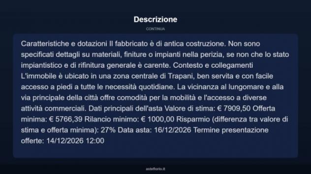 Immobile in asta di 25 m² in vendita a Trapani - Foto 11