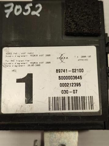 CENTRALINA IMMOBILIZER TOYOTA Auris Serie (E150) 89741-02100 1NDTV diesel 1364 (0712) - Foto 2