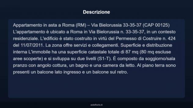 Immobile in asta di 80 m², box auto in vendita a Roma - Foto 3
