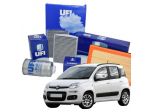 Kit Tagliando UFI per Fiat Panda Filtro Aria Olio Carburante e Abitacolo