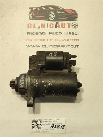 MOTORINO D' AVVIAMENTO AUDI A3 Sportback Serie (8PA) 02T911023E 0001121016 CAX benzina 1390 (0408) - Foto 2
