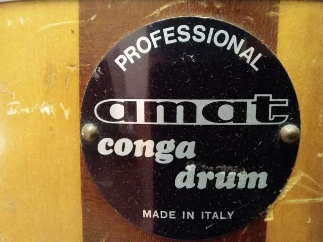 Batteria da studio dixon +coppia di Conga AMAT anni 70 come da foto