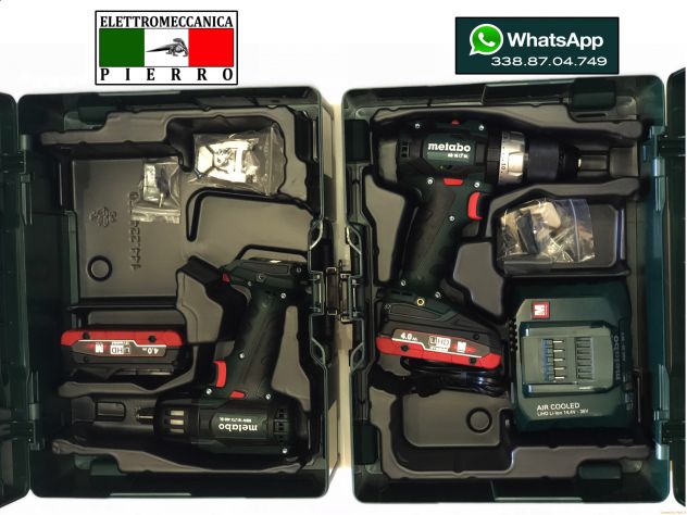 COMBO SET SB 18 LTBL -2x4,0 LiHD+SSW 18LTX 400BL+ML METABO - Foto 3