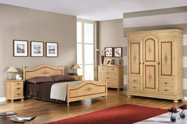 Camera da Letto Completa Composizione Laccato Decorato 7