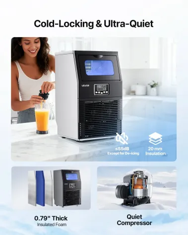 Macchina per Cubetti di Ghiaccio Commerciale, Fabbricatore per Cubetti di Ghiacc - Foto 4