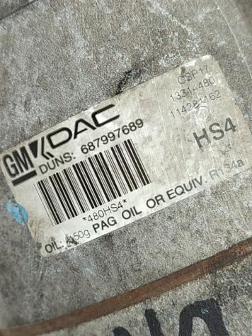 COMPRESSORE A/C CHEVROLET Orlando 1° Serie 687997689 13314480 Z20D1 diesel 1998 (1014) - Foto 2