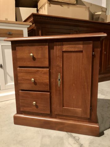 NUOVA BASE 1 ANTA 3 CASSETTI DI VERO LEGNO - Foto 3