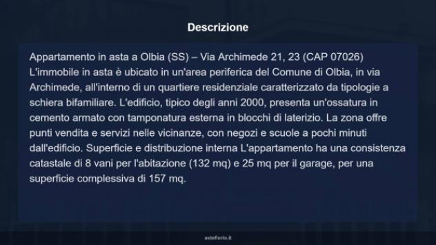 Immobile in asta di 157 m² con più di 5 locali e box auto in vendita a Olbia - Foto 17